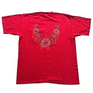 Marlboro country store red pocket t shirt tribal back graphic XL